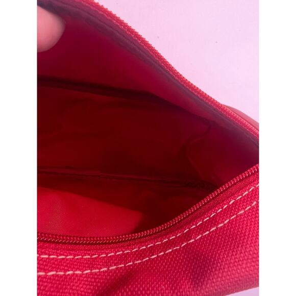 Estee Lauder Blue Plastic Comb Red Make Up Bag Travel New - Picture 5 of 5